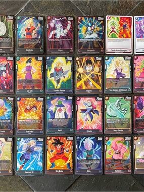 Dragon Ball Super Fusion World Manga FB02 Blazing Aura Lot of 24 Cards - 4 Foil